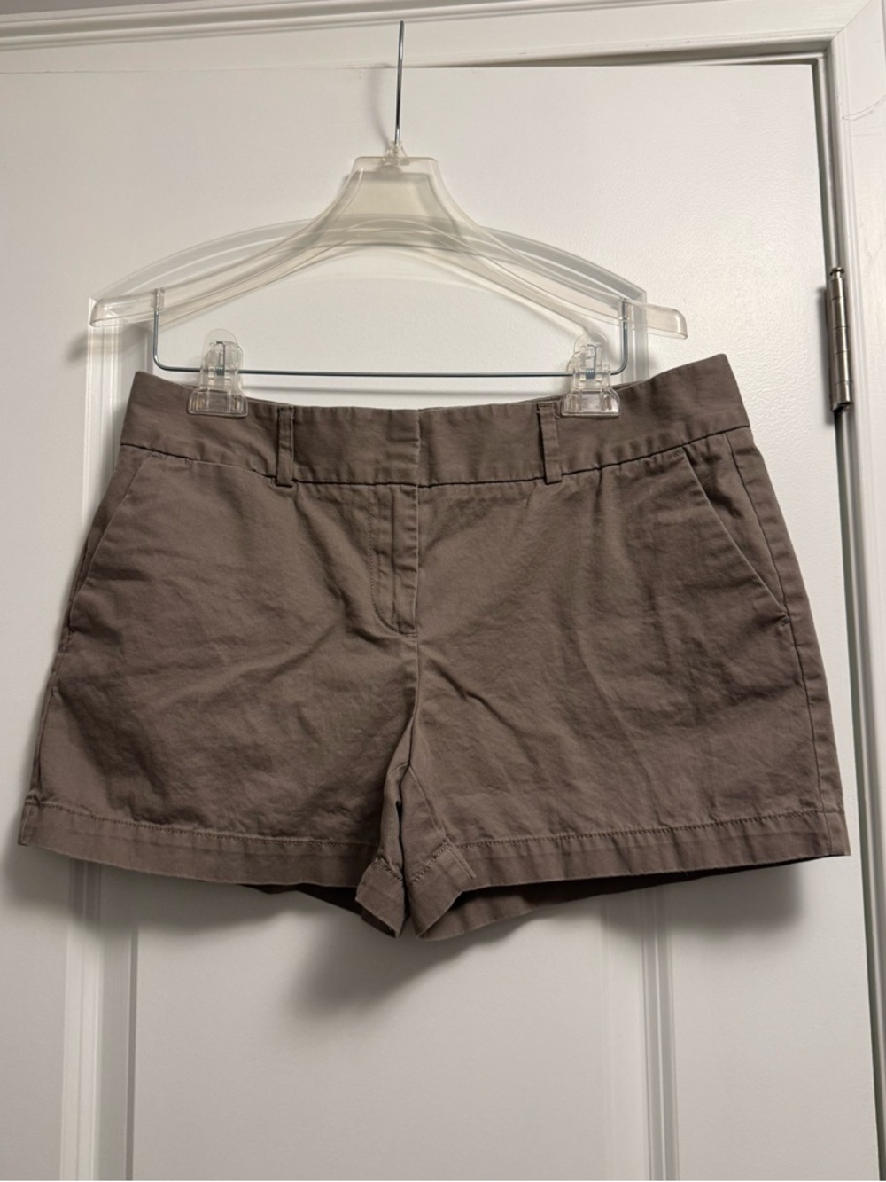 LOFT Neutral Taupe Cotton Shorts